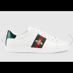 Gucci white sneakers size 36